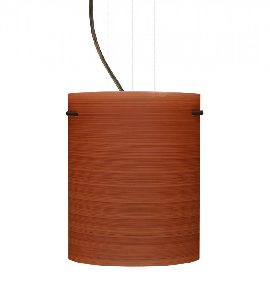 Besa Tamburo 8 Pendant Cherry Bronze 1x11W LED