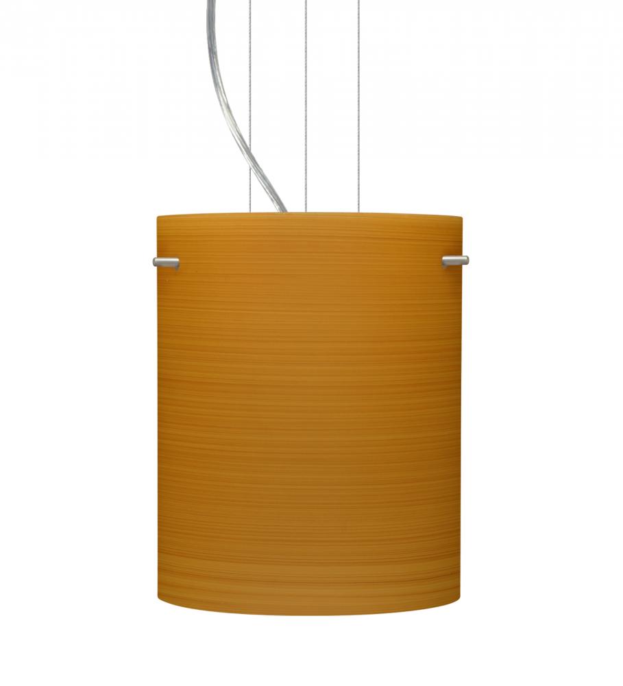 Besa Tamburo 8 Pendant Oak Satin Nickel 1x11W LED