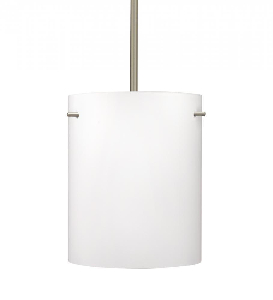 Besa Tamburo 8 Pendant Opal Matte Satin Nickel 1x11W LED