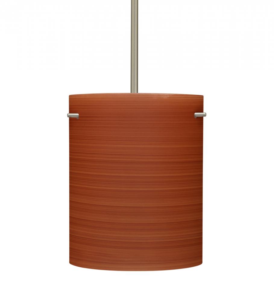 Besa Tamburo 8 Pendant Cherry Satin Nickel 1x11W LED