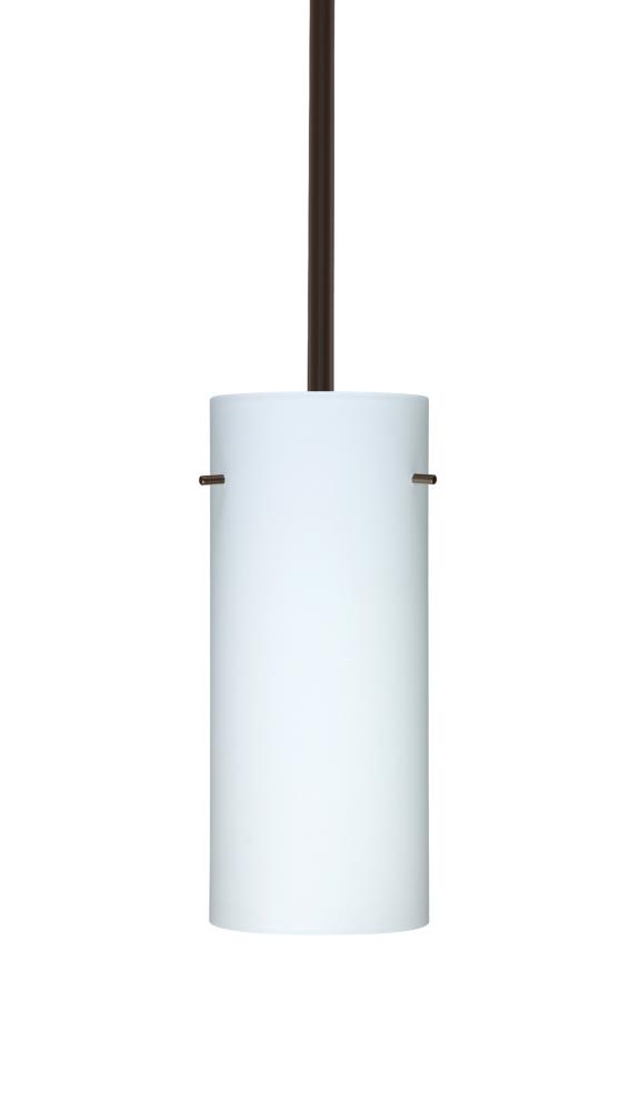 Besa Stilo 10 Stem Pendant Bronze Opal Matte 1x100W Medium Base