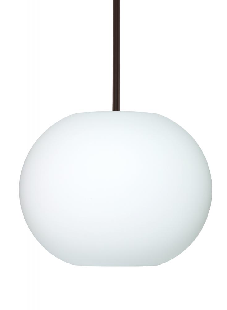 Besa Jordo LED Pendant 1Tt Opal Matte Bronze 1x11W LED