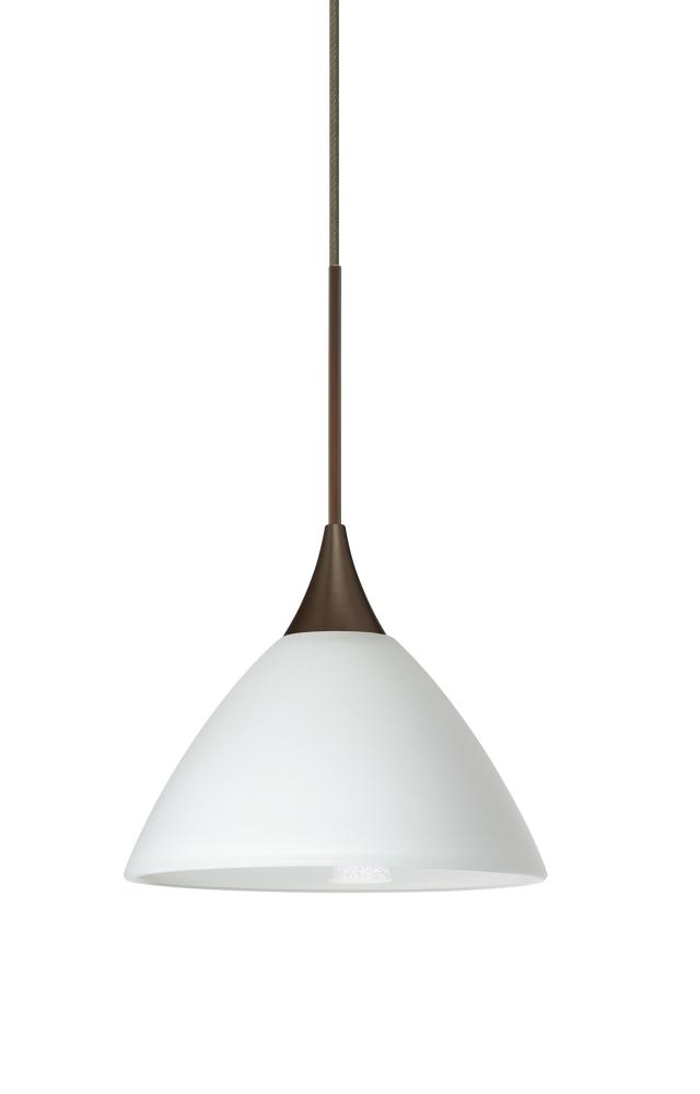 Besa Pendant Domi Bronze White 1x6W LED