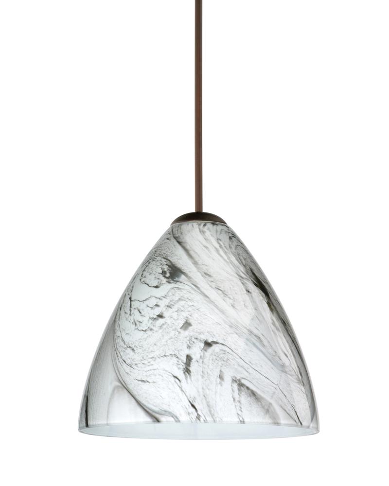 Besa Pendant Mia Bronze Marble Grigio 1x50W Halogen