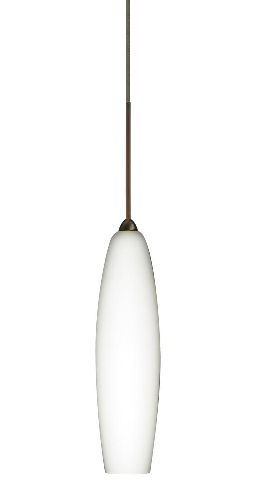 Besa Pendant Zumi Bronze Opal Matte 1x5W LED