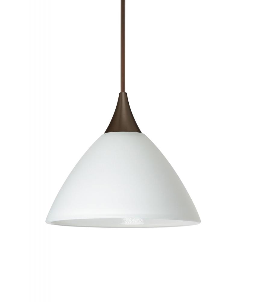 Besa Pendant Domi Bronze White 1x6W LED