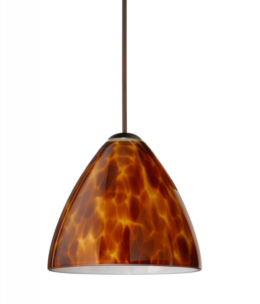 Besa Pendant Mia Bronze Amber Cloud 1x50W Halogen