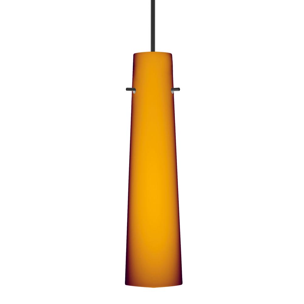 Besa Camino Pendant Black Amber Matte 1x50W Halogen, 277V