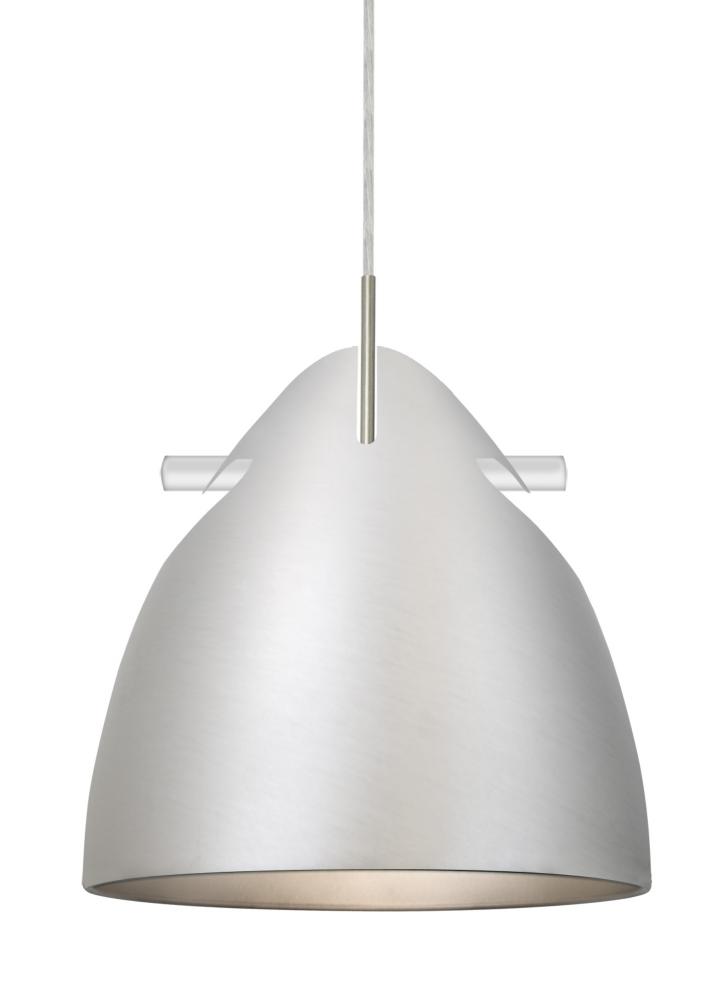 Besa Tune Pendant, Satin Nickel Finish, 1x60W Medium Base