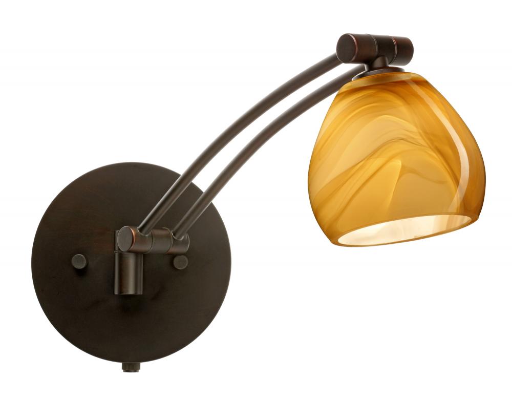 Besa Wall Tay Tay Bronze Honey 1x50W Halogen Gy6.35