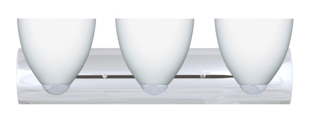 Besa Wall Sasha Chrome Opal Matte 3x9W LED