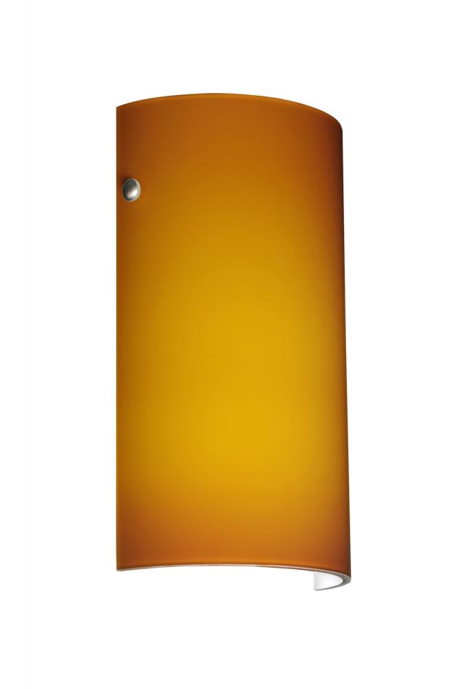 Besa Tamburo LED Wall Amber Matte Polished Nickel 1x8W LED