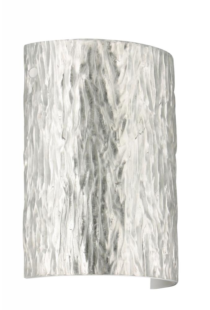 Besa Tamburo Stone LED Wall Stone Silver Foil White 1x8W LED