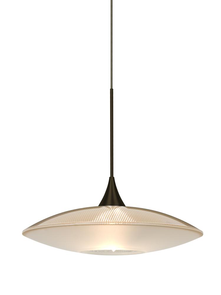 Besa Pendant Spazio Bronze Gold/Frost 1x50W Halogen