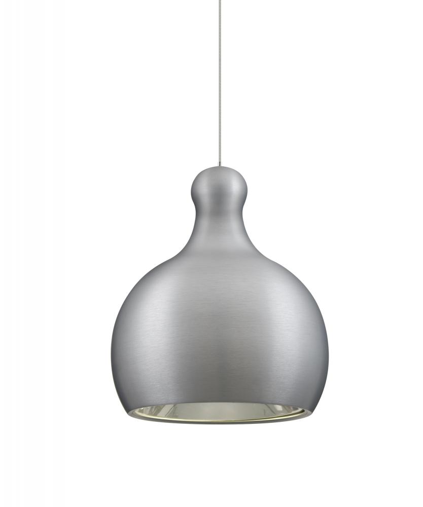 Besa, Felix Cord Pendant For Multiport Canopy, Satin Nickel Finish, 1x9W LED