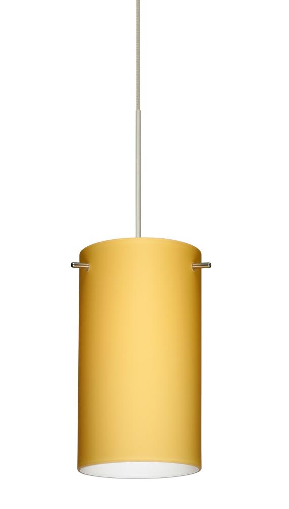 Besa Pendant Stilo 7 Satin Nickel Vanilla Matte 1x50W GY6.35