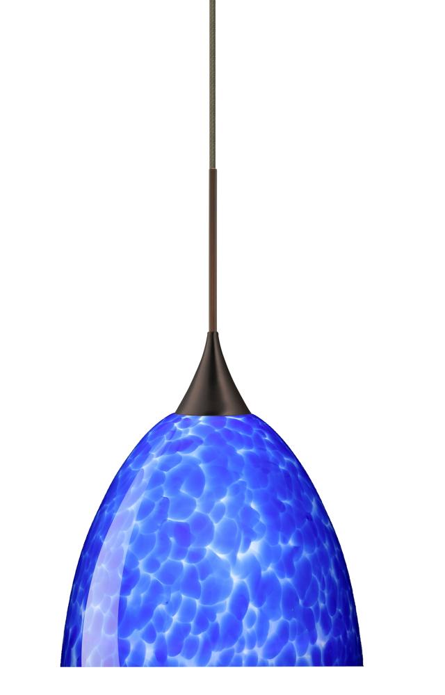 BESA PENDANT SASHA BRONZE BLUE CLOUD 1X6W LED