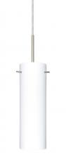 Besa Lighting 1BC-493007-LED-SN - Besa Copa LED Pendant Opal Matte Satin Nickel 1x9W LED