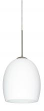 Besa Lighting 1JC-169707-LED-SN - Besa Lucia LED Pendant Opal Matte Satin Nickel 1x9W LED