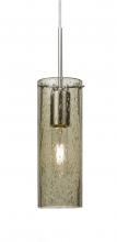 Besa Lighting 1JC-JUNI10LT-SN - Besa, Juni 10 Cord Pendant, Latte Bubble, Satin Nickel, 1x60W Medium Base