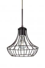 Besa Lighting 1JC-SPEZ07-BR - Besa Pendant Spezza 7 Bronze 1x100W Medium Base