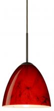 Besa Lighting 1JT-4470MA-BR - Besa Vila Pendant Bronze Magma 1x60W Medium Base