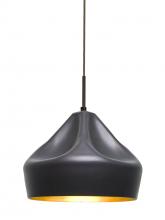 Besa Lighting 1JT-LOTUS-LED-BR - Besa Lotus Pendant, Bronze Finish, 1x9W LED