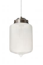 Besa Lighting 1JT-OLINFR-SN - Besa Olin Pendant Satin Nickel Frost 1x60W Medium Base T10