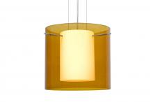 Besa Lighting 1KG-G18407-LED-SN - Besa Pahu 12 LED Pendant 1Kg Transparent Armagnac Satin Nickel 1x11W LED