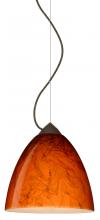 Besa Lighting 1KX-4470HB-LED-BR - Besa Vila Cable Pendant Bronze Habanero 1x9W LED