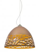 Besa Lighting 1KX-KIEVCP-LED-SN - Besa Kiev Pendant, Copper, Satin Nickel Finish, 1x9W LED