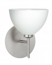 Besa Lighting 1SW-467907-LED-SN - Besa Wall Brella Satin Nickel White 1x5W LED