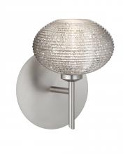  1SW-5612GL-SN - Besa Wall Lasso Satin Nickel Glitter 1x40W G9