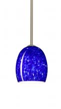  1TT-169786-SN - Besa Lucia Stem Pendant Satin Nickel Blue Cloud 1x75W Medium Base