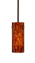  1TT-412318-BR - Besa Stilo 10 Stem Pendant Bronze Amber Cloud 1x100W Medium Base