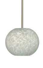 Besa Lighting 1TT-477619-LED-SN - Besa Luna LED Pendant Carrera Satin Nickel 1x9W LED