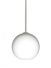 Besa Lighting 1TT-COCO807-SN - Besa Coco 8 Stem Pendant, Opal Matte, Satin Nickel Finish, 1x60W Medium Base