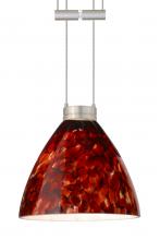 Besa Lighting 1XA-177941-SN - Besa Pendant Mia Satin Nickel Garnet 1x50W Halogen