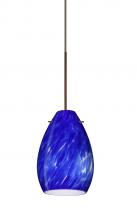 Besa Lighting 1XC-171386-BR - Besa Pendant Pera 6 Bronze Blue Cloud 1x50W Halogen