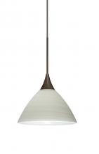 Besa Lighting 1XC-1743KR-LED-BR - Besa Pendant Domi Bronze Chalk 1x6W LED