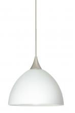 Besa Lighting 1XC-467907-SN - Besa Pendant Brella Satin Nickel White 1x50W Halogen