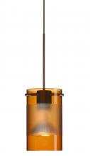 Besa Lighting 1XC-6524EG-BR - Besa Pendant Scope Bronze Armagnac/Frost 1x50W Halogen Mr16