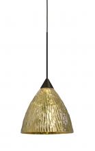  1XC-EVEGS-LED-BR - Besa, Eve Cord Pendant, Stone Gold Foil, Bronze Finish, 1x5W LED