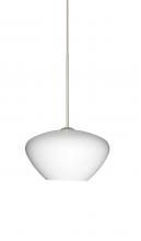 Besa Lighting 1XT-541007-LED-SN - Besa Pendant Peri Satin Nickel Opal Matte 1x5W LED