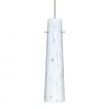  1XT-567419-SN-277 - Besa Camino Pendant Satin Nickel Carrera 1x50W Halogen, 277V