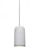 Besa Lighting 1XT-GLIDENA-LED-SN - Besa Glide Cord Pendant, Natural, Satin Nickel Finish, 1x2W LED