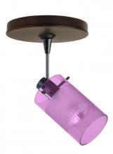 Besa Lighting 1SP-6524EA-BR - Besa Spotlight Scope Bronze Amethyst/Frost 1x50W Halogen Mr16