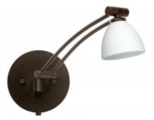 Besa Lighting 1WW-185807-BR - Besa Wall Divi Bronze Opal Matte 1x50W Mr16