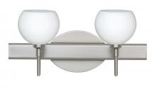 Besa Lighting 2SW-565807-SN - Besa Wall Palla 5 Satin Nickel Opal Matte 2x40W G9