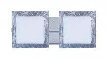  2WS-7735SF-CR - Besa Wall Alex Chrome Opal/Silver Foil 2x50W G9